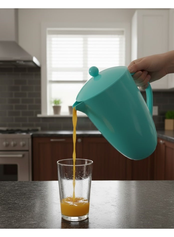 favilla Plastic serving jug with a sturdy handle – suitable for juices and water with a removable lid – practical kitchen design – Code 690, 2.6L capacity - Image 5